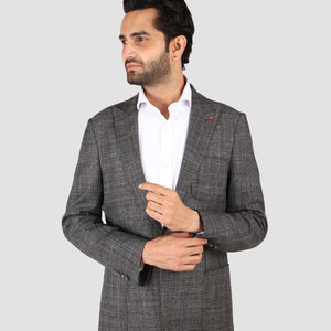D'S Damat Grey Slim Fit Suit-D'S DAMAT ONLINE