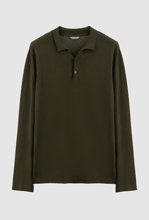 Twn Slim Fit Khaki Plain Knit Cotton Blend Knitwear Sweater-D'S DAMAT ONLINE