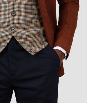 TWN Slim Fit Mustard Combination Suit-D'S DAMAT ONLINE