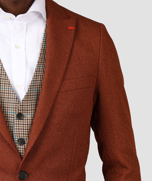 TWN Slim Fit Mustard Combination Suit-D'S DAMAT ONLINE