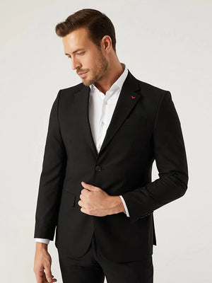 D'S Damat Men's Slim Fit Stretch Formal Suit
