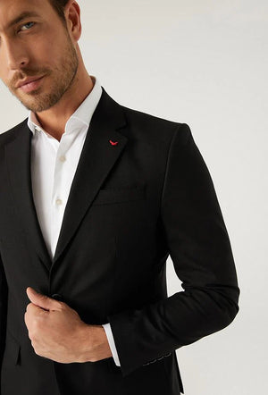 D'S Damat Men's Slim Fit Stretch Formal Suit