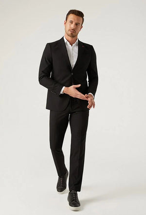 D'S Damat Men's Slim Fit Stretch Formal Suit