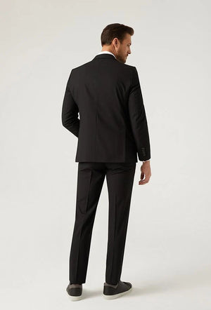 D'S Damat Men's Slim Fit Stretch Formal Suit