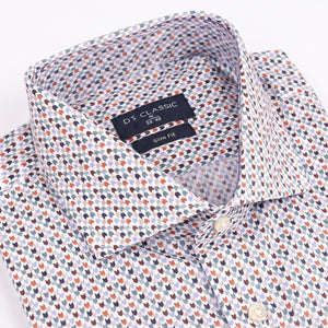 D'S Damat Men's Slim Fit 100% Cotton Formal Dress Shirt