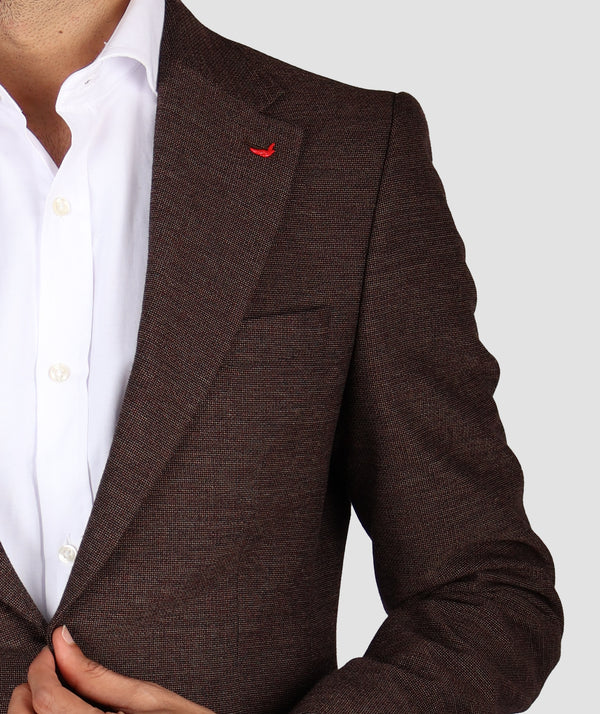 DS Damat Brown Slim Fit Suit-D'S DAMAT ONLINE