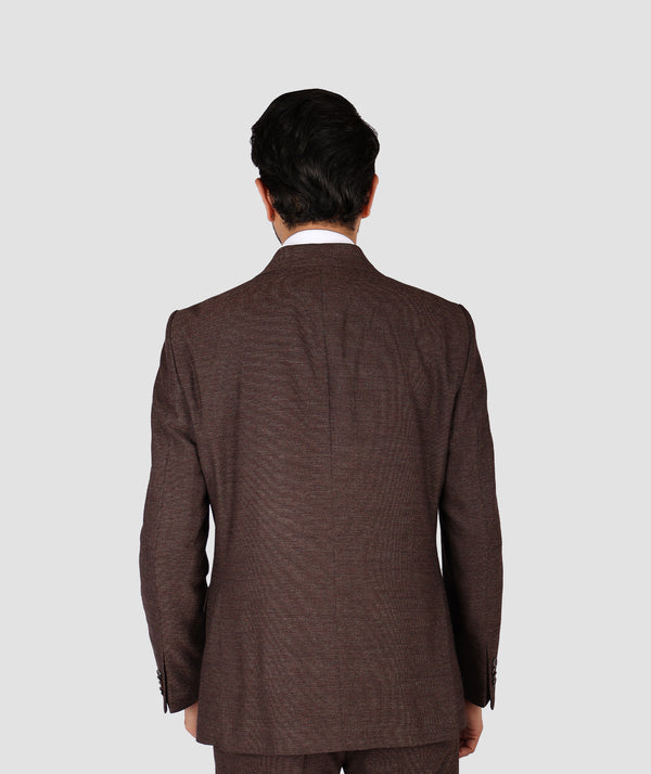 DS Damat Brown Slim Fit Suit-D'S DAMAT ONLINE