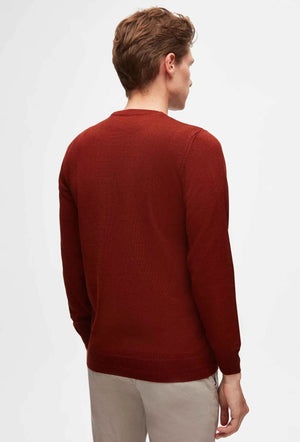 Ds Damat Regular Fit Plain Knitted Wool Knitwear Sweater