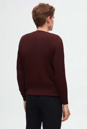 Ds Damat Regular Fit Plain Knitted Wool Knitwear Sweater