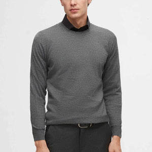 Ds Damat Regular Fit Plain Knitted Wool Knitwear Sweater