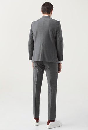 Ds Damat Comfort Fit light Grey Plain Travel Suit-D'S DAMAT ONLINE