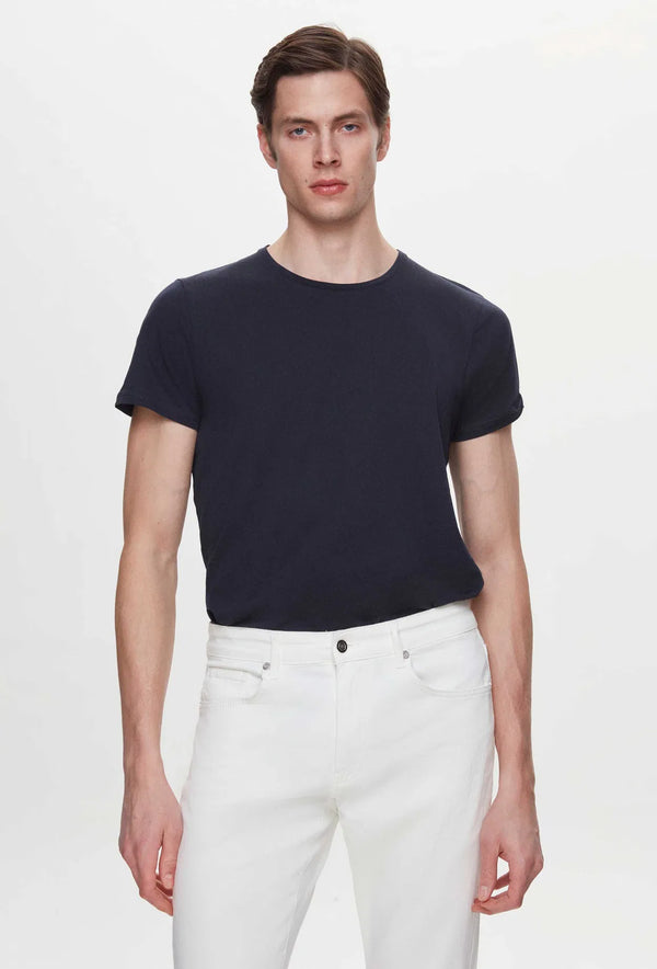Ds Damat Slim Fit White Gabardine Denim Trousers