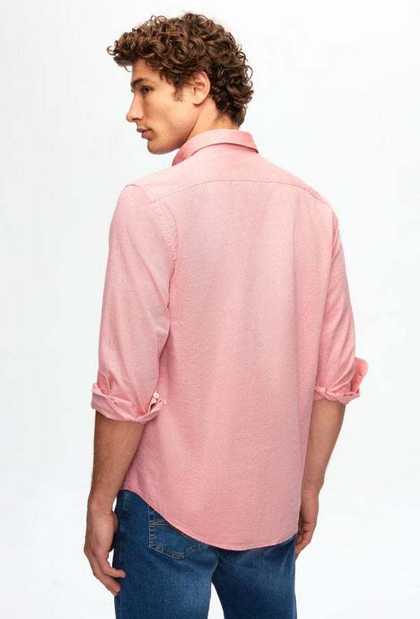 Ds Damat Regular Fit Red Shirt-D'S DAMAT ONLINE