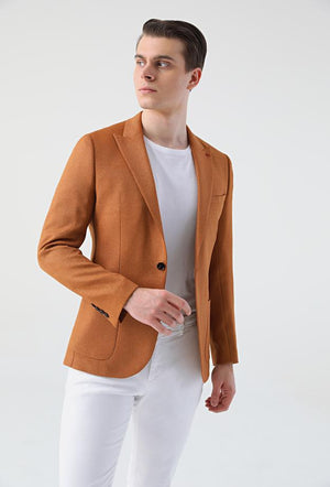 TWN Jacket Slim Fit Camel-D'S DAMAT ONLINE