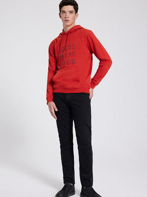 Ds Damat Slim Fit Red Sweatshirt-D'S DAMAT ONLINE