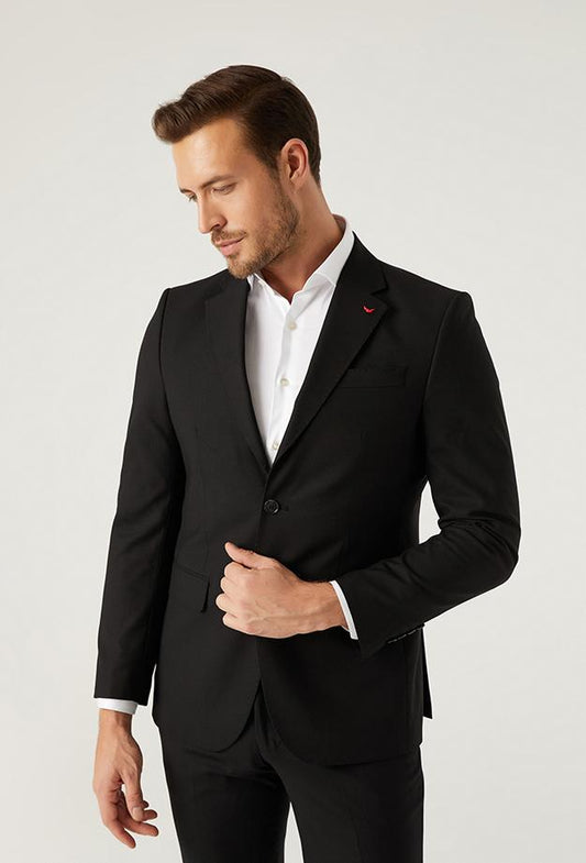 DS Damat Men's Black Formal Suit-D'S DAMAT ONLINE