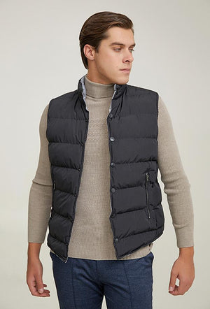 Twn Slim Fit Black Plain Out Wear Jacket-D'S DAMAT ONLINE