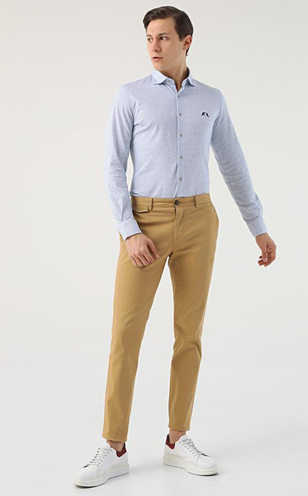 TWN Camel Chino Pants-D'S DAMAT ONLINE
