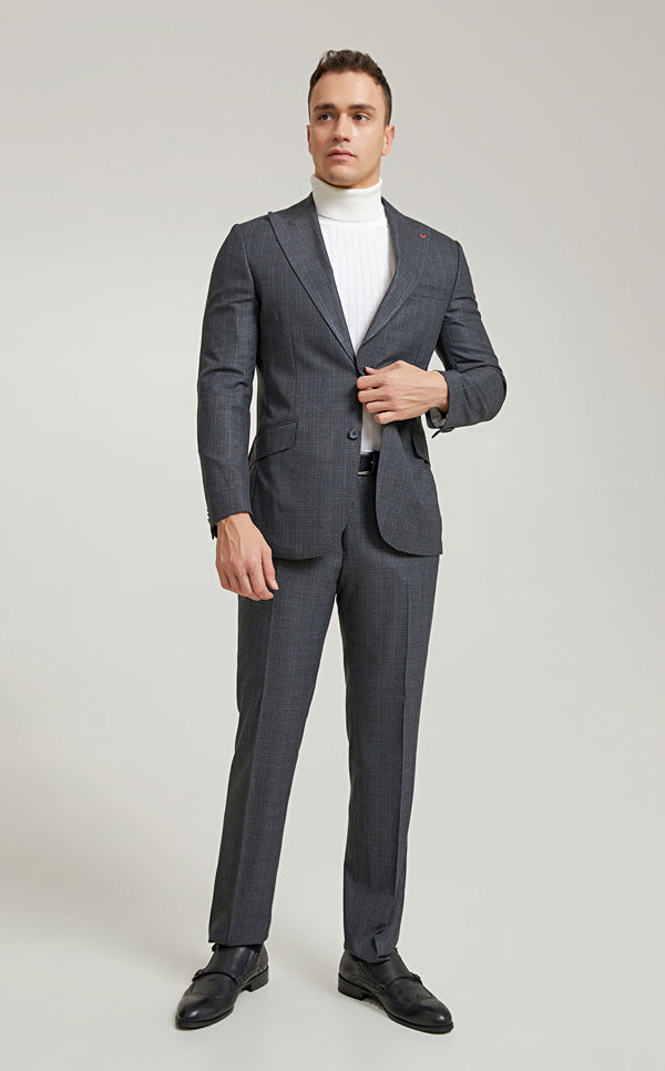 Ds Damat Slim Fit Grey Suit-D'S DAMAT ONLINE