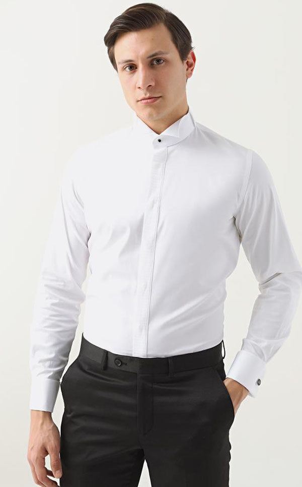 Ds Damat Ceremony Shirt Slim Fit White-D'S DAMAT ONLINE