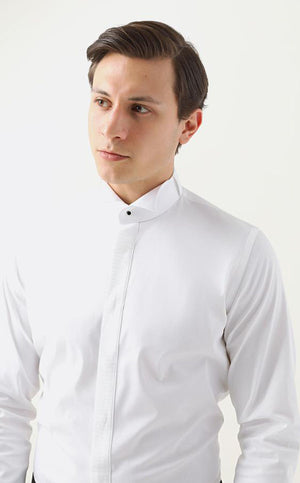 Ds Damat Ceremony Shirt Slim Fit White-D'S DAMAT ONLINE