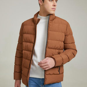 Twn Slim Fit Brown Jacket-D'S DAMAT ONLINE
