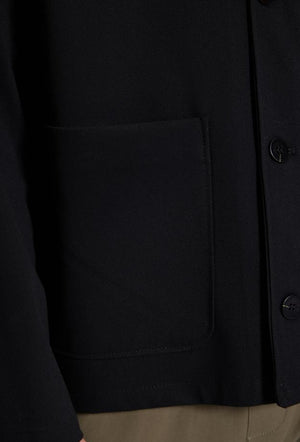 Twn Comfort Black Shirt Coat-D'S DAMAT ONLINE