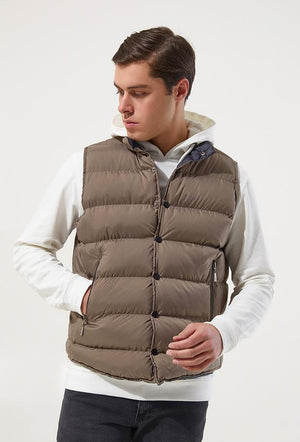 Twn Slim Fit Mink Plain Vest Coat-D'S DAMAT ONLINE