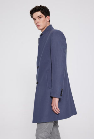 Twn Slim Fit Grey Coat-D'S DAMAT ONLINE