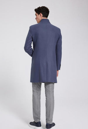 Twn Slim Fit Grey Coat-D'S DAMAT ONLINE