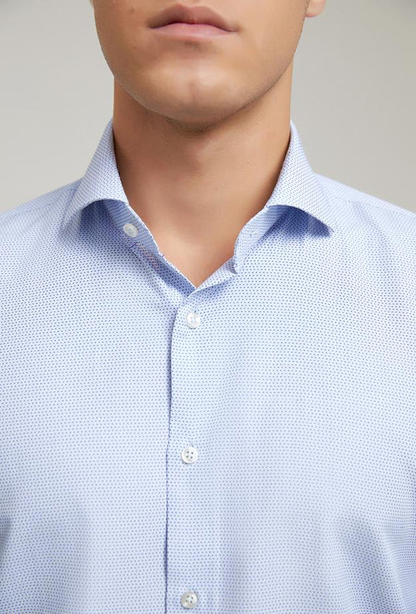 Ds Damat Slim Fit Blue Shirt-D'S DAMAT ONLINE