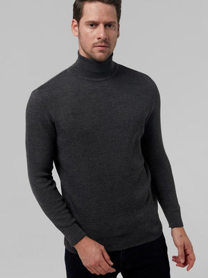 Ds Damat Regular Fit Knitted Sweater Grey-D'S DAMAT ONLINE