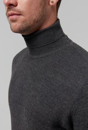 Ds Damat Regular Fit Knitted Sweater Grey-D'S DAMAT ONLINE