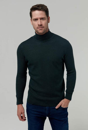 Ds Damat Regular Fit Knitted Sweater Green-D'S DAMAT ONLINE