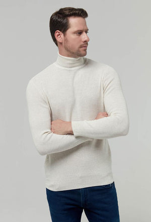 Ds Damat Regular Fit Knitted Sweater White-D'S DAMAT ONLINE