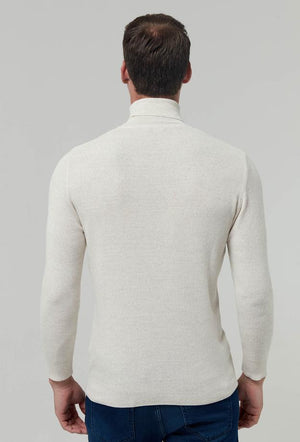 Ds Damat Regular Fit Knitted Sweater White-D'S DAMAT ONLINE