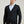 Ds Damat Regular Fit Black Plain Knitted Cardigan-D'S DAMAT ONLINE